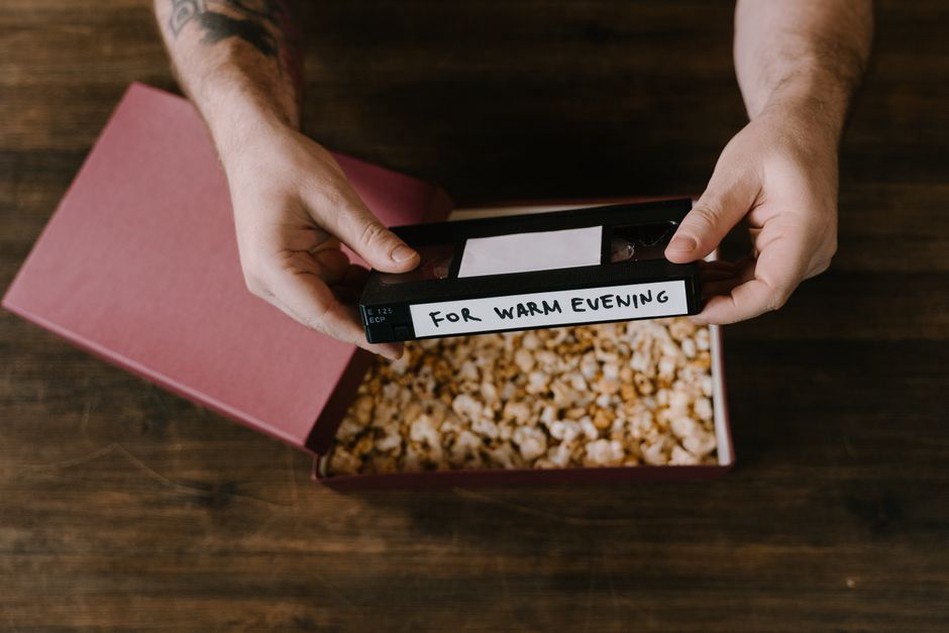 anonymous cassette tape with a handwritten label