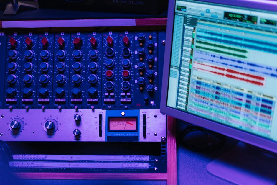 Tape deck connected to a recording workstation