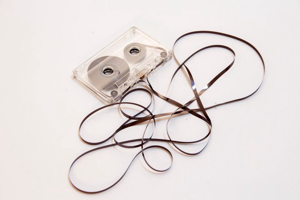 Cleaning a tape deck before playback