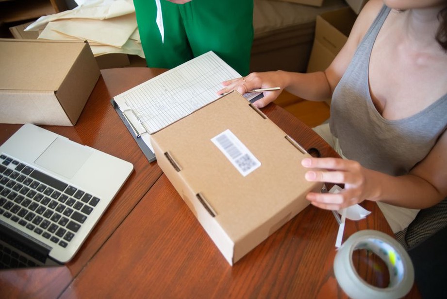 Cassette and insert beside protective mailing materials